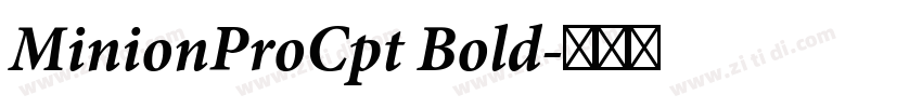 MinionProCpt Bold字体转换